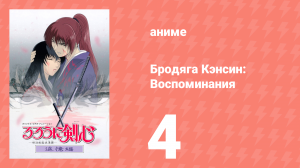 Бродяга Кэнсин: Воспоминания 1 сезон 4 серия «Крестообразная рана» (аниме-сериал, 1999)