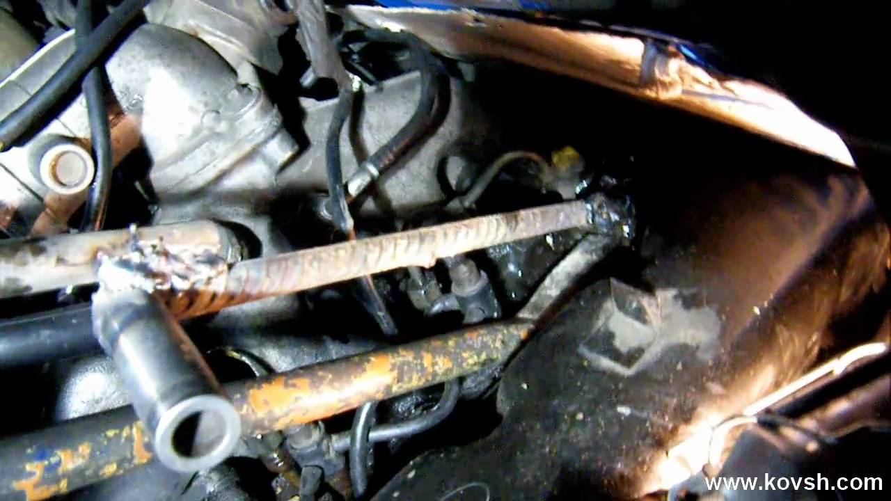 Демонтаж закисшей форсунки на FORD TRANSIT 2.5 DI