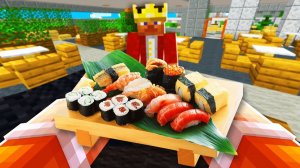 МАЙНКРАФТ, НО Я РЕАЛЬНО ПРИГОТОВИЛ СУШИ МЭРУ ГОРОДА!