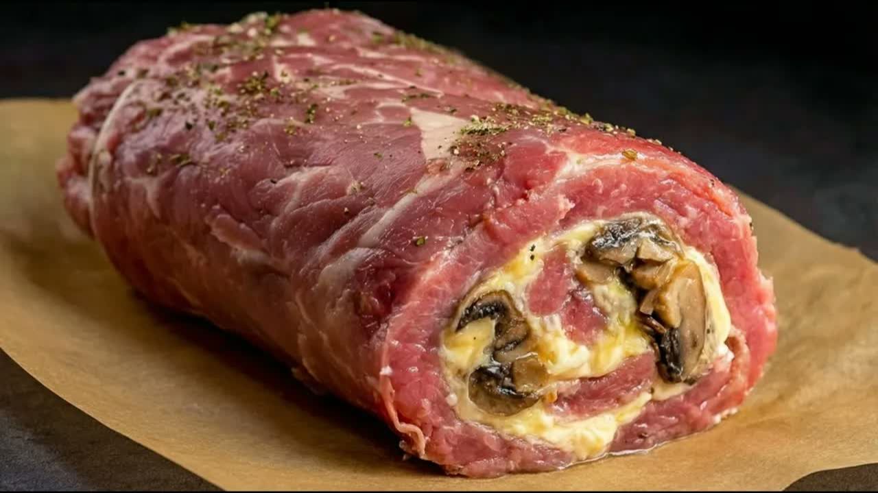 Удивите гостей! МЯСО ТАЕТ ВО РТУ! СОЧНАЯ СВИНИНА с грибами и сыром к празднику.