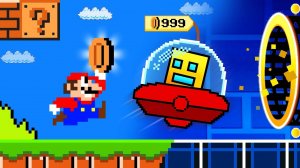 📐Марио теперь может купить GEOMETRY DASH блоки? 🤓