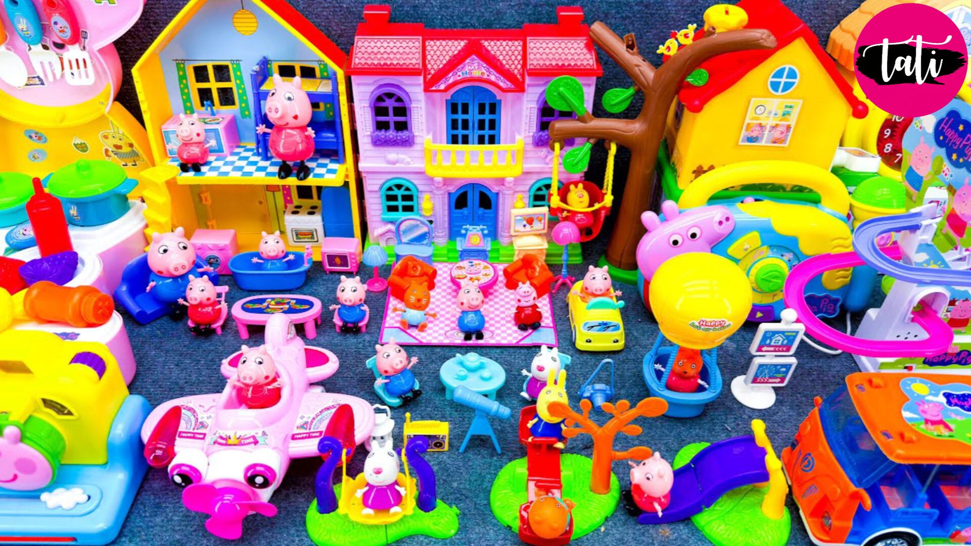 Играем в игрушки из мультика свинка Пеппа. Мультфильм для детей. ASMR АСМР смотреть онлайн
