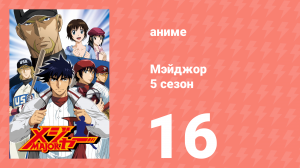 Мэйджор 5 сезон 16 серия «Мы подготовились» (аниме-сериал, 2009)