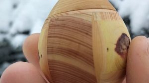 Шкатулка в зимнем парке на голубой ели