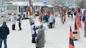 1фев26, вск, пл Маркса. Обращения Патриотов Отечества Новосибирского штаба НОД РОМШ