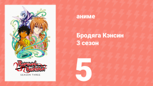 Бродяга Кэнсин 3 сезон 5 серия (аниме-сериал, 1996)