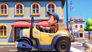 Пёстрые машинки мультик