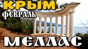 МЕЛЛАС. ЗАБЫТЫЙ РАЙСКИЙ УГОЛОК. ПЛЯЖ. ЮЖНЫЙ БЕРЕГ КРЫМА. ФЕВРАЛЬ 2026. #крым #меллас #сrimea