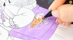 РАСКРАСКА С ЦВЕТНЫМ ФОНОМ. ВДОХНОВЛЯЮЩАЯ МАНГА