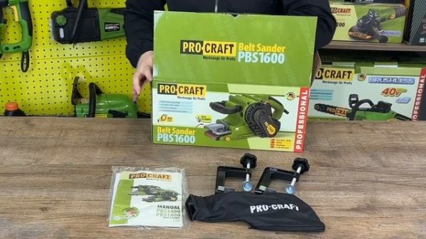 Шлифмашина ленточная PBS1600 Procraft 1010Вт