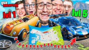 30 МАШИН СПРЯТАНЫ В ГОРОДЕ но ТОЛЬКО 1 УРОВНЯ! НИКТО НЕ НАШЕЛ ЭТИ МАШИНЫ! (GTA 5 RP)