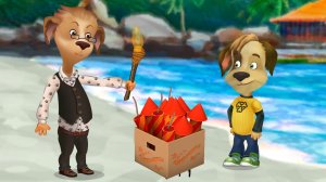 Барбоскины. Игра "Барбоскины. на отдыхе". Часть 4. Развивающая игра для детей. Мультигра.