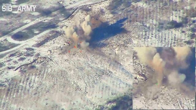 Поражение боепр.«Краснополь» по критически важным укреплениям и пунктам управления БпЛА 32 омбр ВСУ… смотреть онлайн