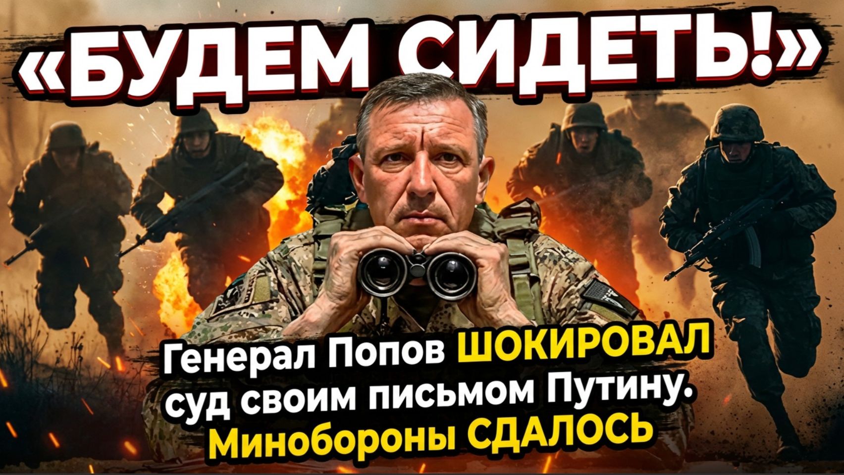 «БУДЕМ СИДЕТЬ!» — Генерал Попов ШОКИРОВАЛ суд своим письмом Путину. Минобороны СДАЛОСЬ смотреть онлайн
