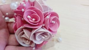 Очень красивый аксессуар для волос своими руками. МК резинка для волос из фоамирана