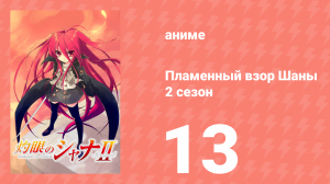 Пламенный взор Шаны 2 сезон 13 серия (аниме-сериал, 2007)