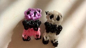 Плетение панды из резиночек