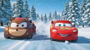 Желтый молния маквин против красного молния маквин мультик тачки детский сказка монстры