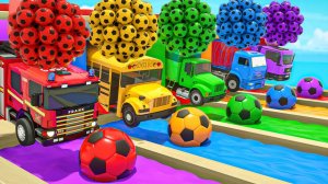 Мультфильмы про машинки для детей и малышей с веселыми песенками для детей и малышей