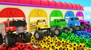 Мультяшки про машинки для детей и малышей с веселыми песенками для малышей и детей