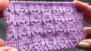 🧶ОЧЕНЬ ПРОСТОЙ СИМПАТИЧНЫЙ УЗОР СПИЦАМИ🤍