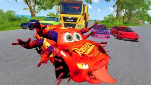 МУЛЬТИКИ ПРО МАШИНКИ: Молния Маккуин — вихрь кувырков на горной трассе!