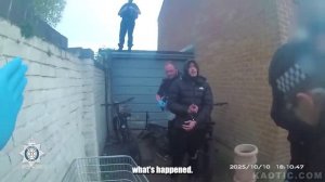 #Англия #Bodycamera Не частое видео с Bodycamer английской полиции, на видео задержание группы