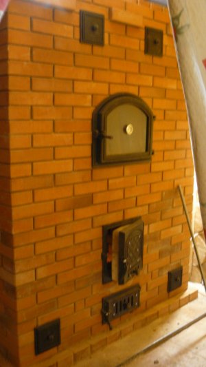 ПЕЧИ и КАМИНЫ 21-го века из кирпича. Печь отопительная подовая с хлебной камерой 1000*1500*2200 мм.