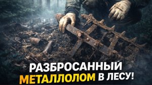 НАТКНУЛИСЬ НА РАЗБРОСАННЫЙ МЕТАЛЛОЛОМ В ГЛУХОМ ЛЕСУ. За раз не увести!
