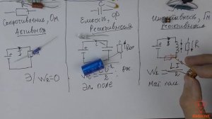 Резистор, конденсатор, катушка индуктивности, сравнение свойств в электрических цепях