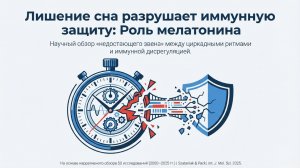 Лишение сна разрушает иммунную защиту: роль мелатонина