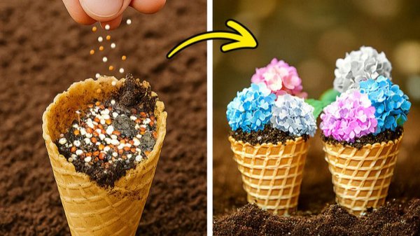 Идеи для сада 🌿 Свежие и простые решения своими руками