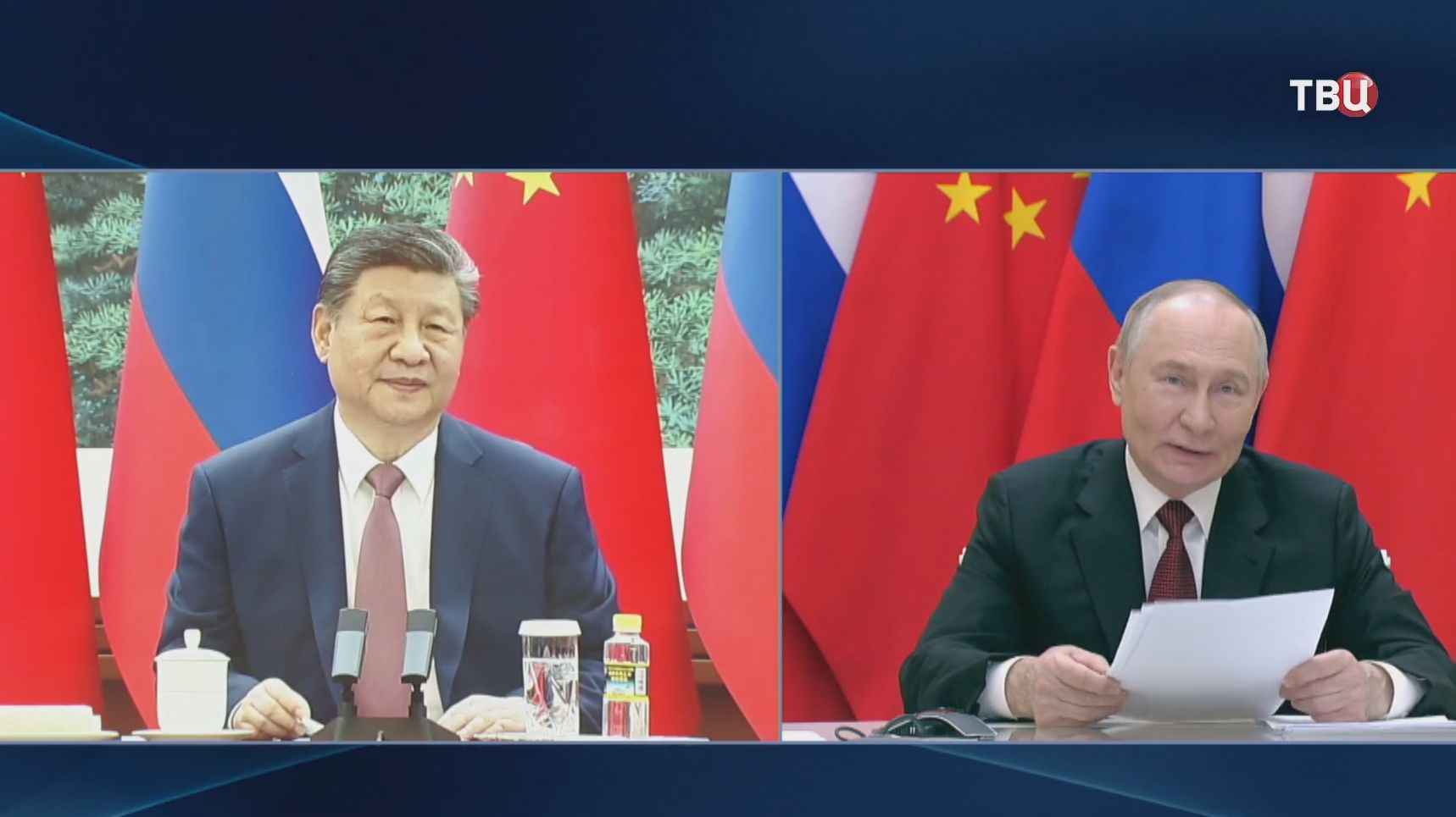 Путин и Си Цзиньпин созвонились по видеосвязи смотреть онлайн