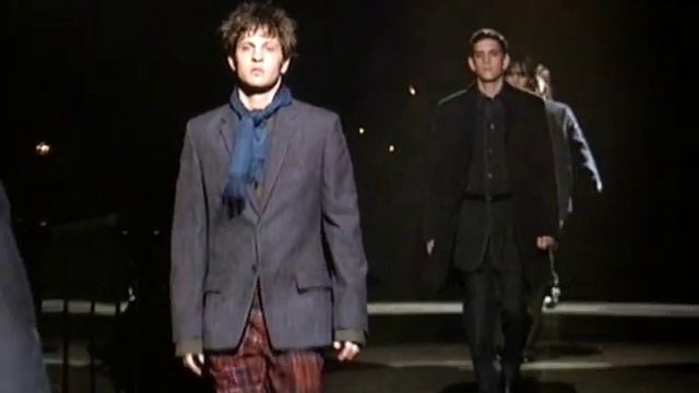 Показ мужской коллекции Dries Van Noten осень-зима 1998-1999