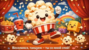 Танцующий попкорн и добрые песенки 🎶🍿 Яркая, плавная анимация, которая подарит улыбку ребёнку💖