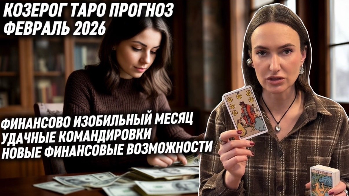 КОЗЕРОГ ♑️ Таро прогноз на Февраль 2026 года. ДЕНЬГИ ИДУТ В РУКИ 💰 🫰🏻