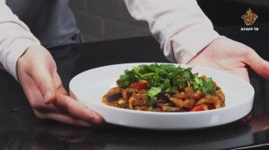 Уйгурский горячий салат с баклажанам | Мастерская вкуса