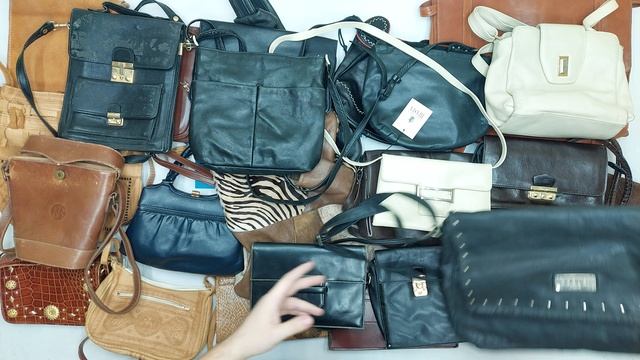 41692 Сумки винтаж кожаные, 7пак, borse, секонд (vintage/extra) оптом смотреть онлайн