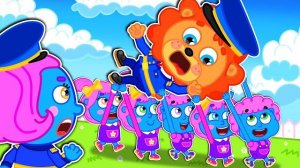 Маша и Леопольд Малыши выносят полицейского - Мультик для детей - Lion Family на русском