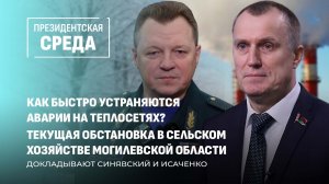Оперативное устранение аварий | Борьба с падёжом скота | Безопасность в морозы. Президентская среда