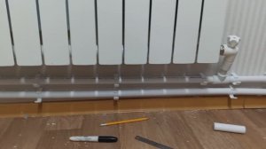 Сделал пластиковые отопления . Однотрубная система . Сборка видео .