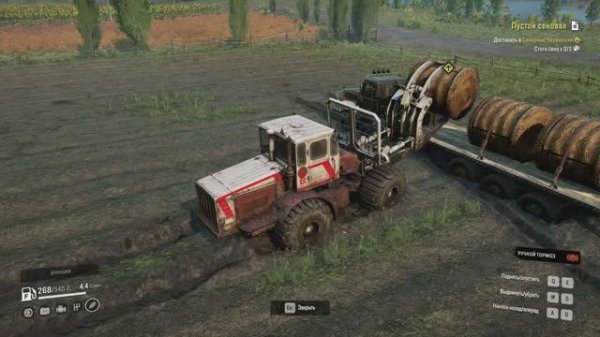 SnowRunner __ ПАШНИ_Пустой сеновал