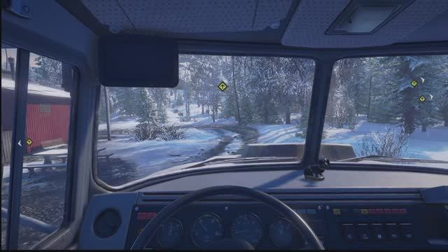 SnowRunner .Аляска .Сложный режим,играю без модов. Руль. Logitech Driving Force GT