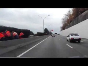 Просто дорога из Адлера в Сочи зимой