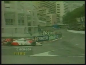 Формула 1. Разворот Бергера на Гран-при Монако 1992 (свободные заезды)