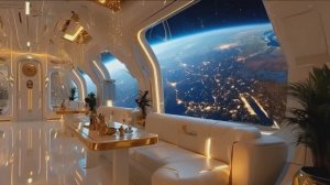 Рассвет над облаками: Парящая станция спокойствия ☁️🌅✨