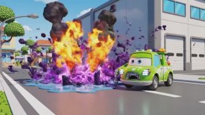 Молния Маквин и пожарная машина мультик про машинки тачки сказка про добро и зло команда монстры