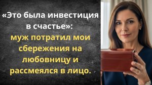 Муж потратил всё на любовницу: моя идеальная месть | Истории из жизни