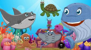 Песня морских животных - Морские животные для детей - Развивающие детские песни мультики
