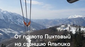 Едем из приюта Пихтовый на станцию Альпика